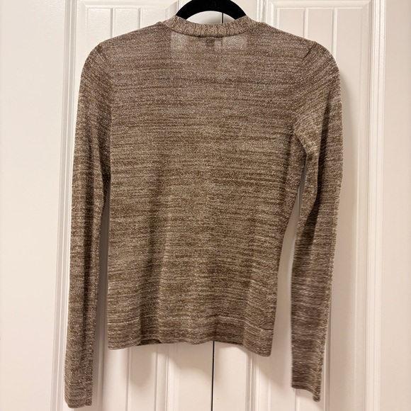 Jacob Metallic Shimmer V-neck Button Cardigan - Picture 9 of 13